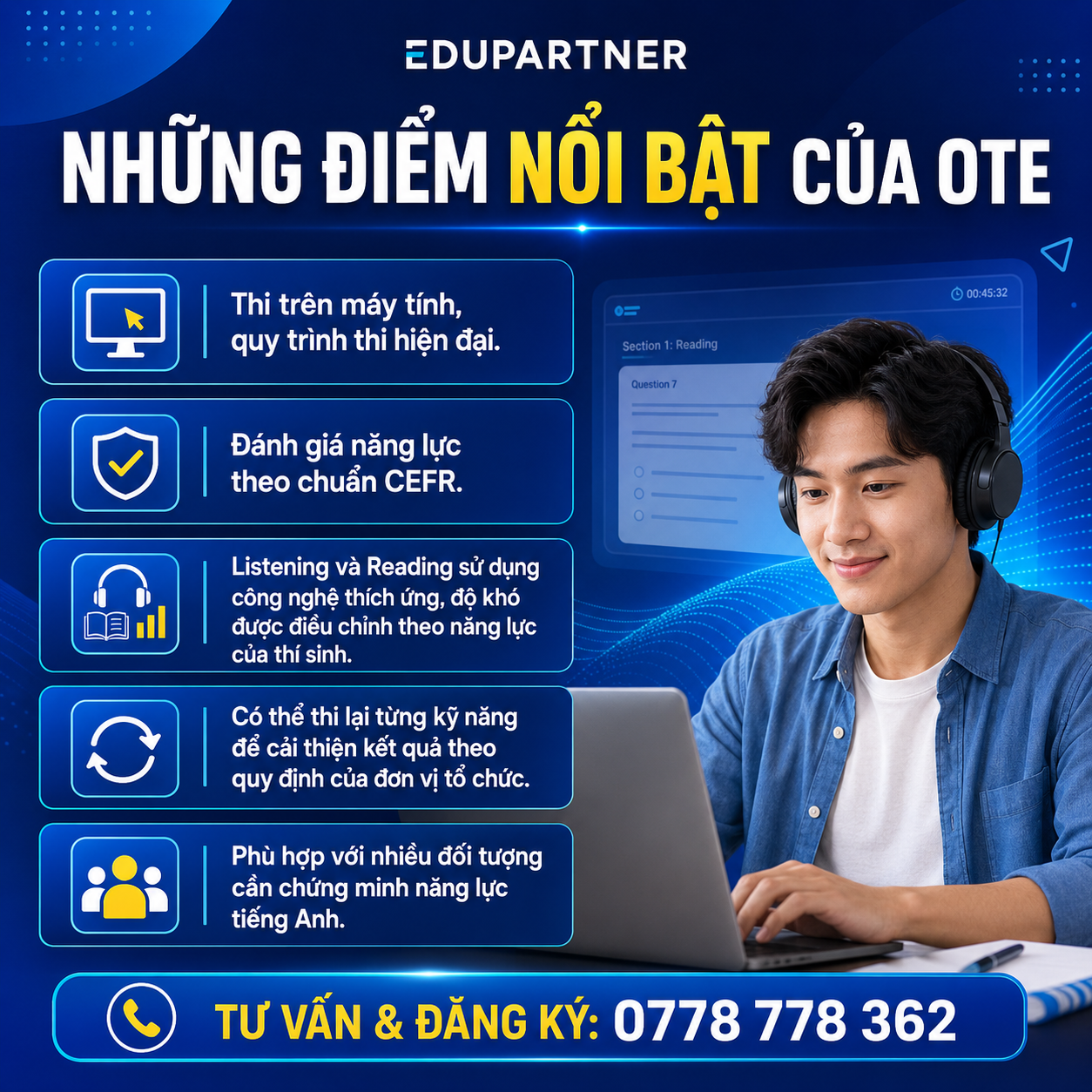 Chứng chỉ Tiếng Anh Oxford Test of English